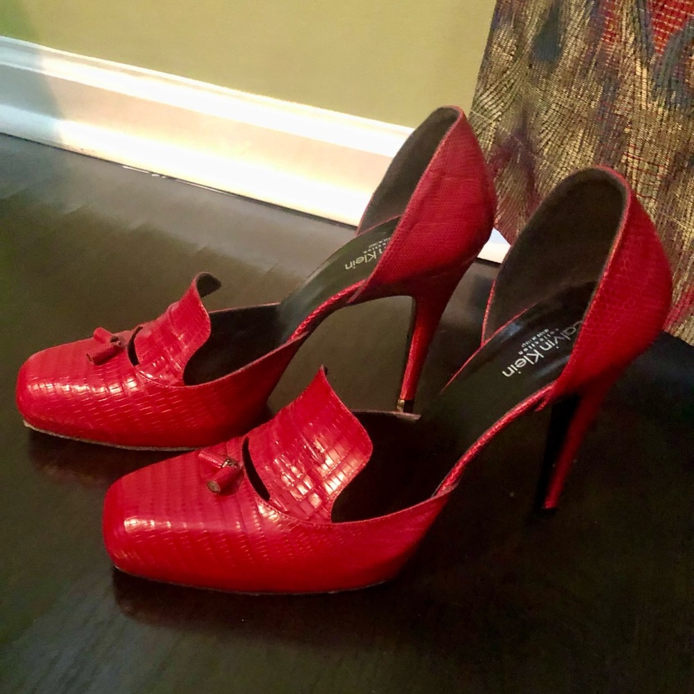 Calvin Klein Collection D'Orsay Platform Loafer 39